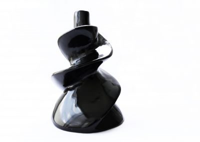 SPIRAL SCULPTURE (BLACK OBSIDIAN)